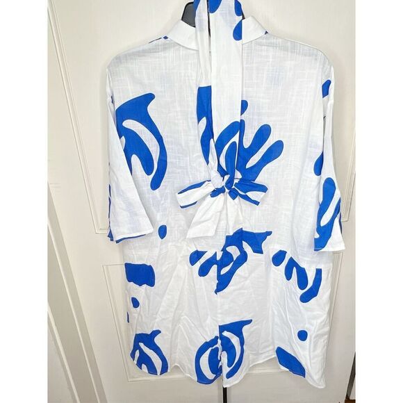 Petal & Pup KELLIE ROMPER - WHITE/BLUE Nwot Size XL - Picture 6 of 8